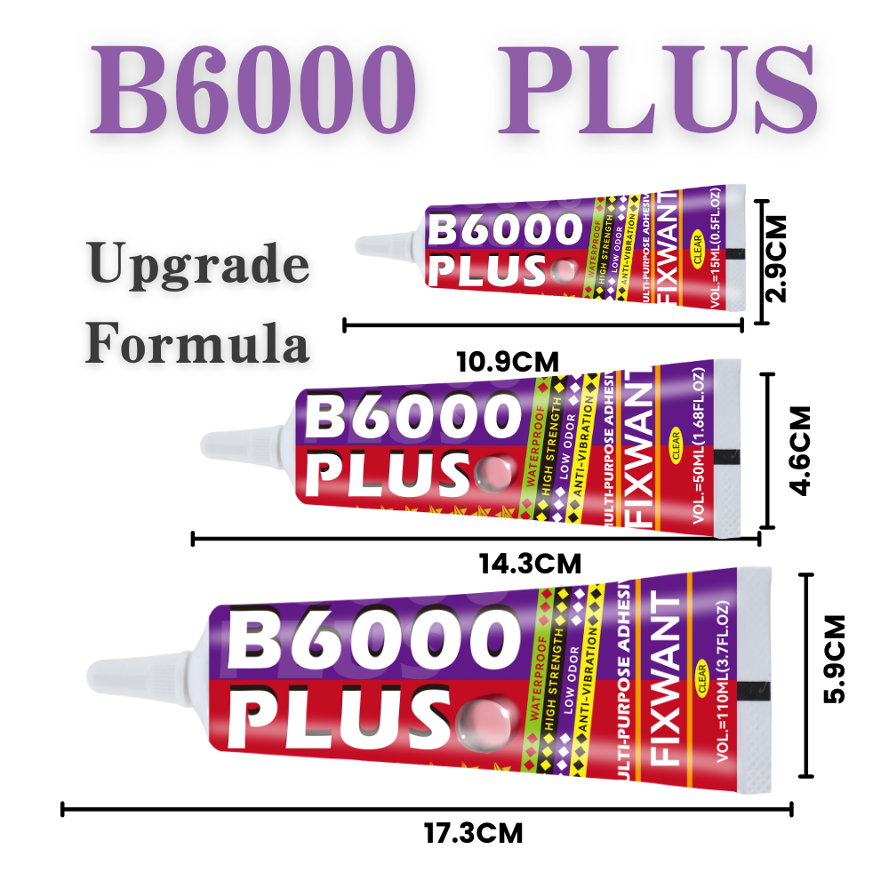 Contact Cement Glue - B6000 PLUS 15/50/110ML Clear Contact Telefoon