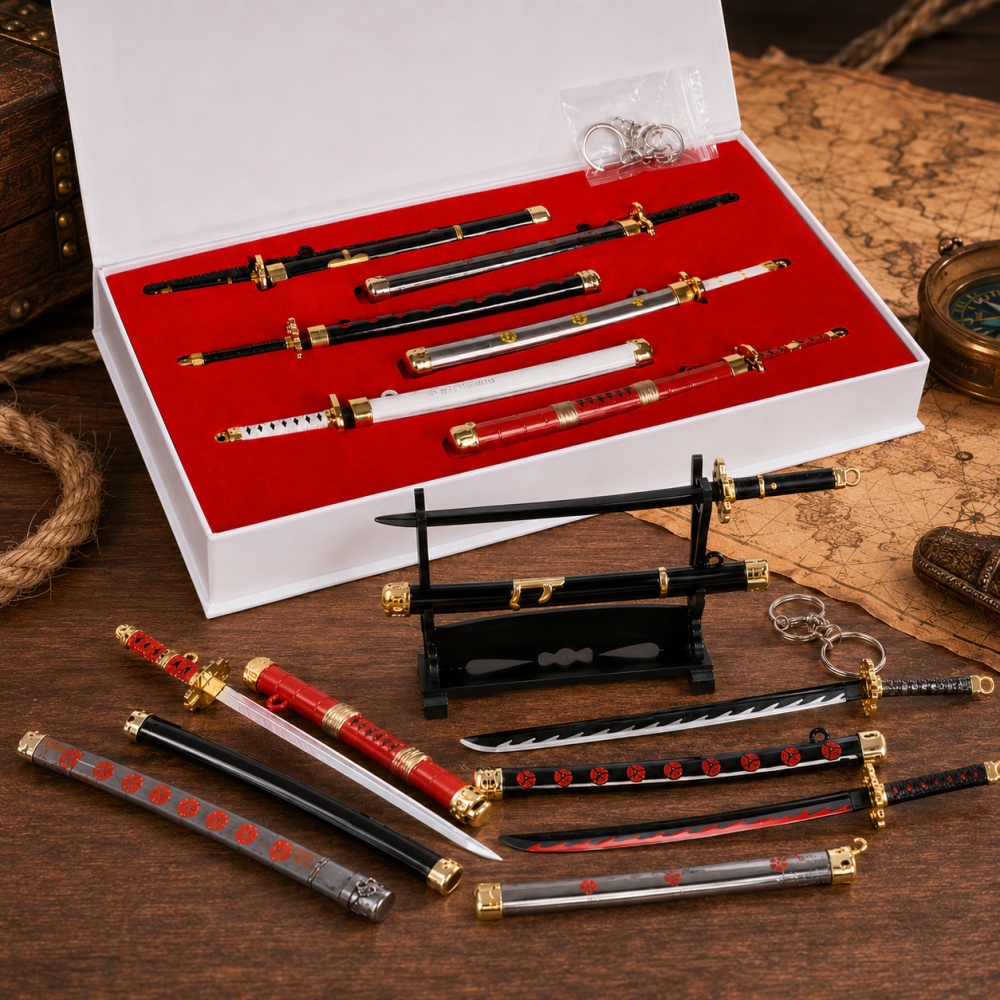 Cosplay Prop Katana - Anime One Piece Zoro Zwaard Sleutelhanger