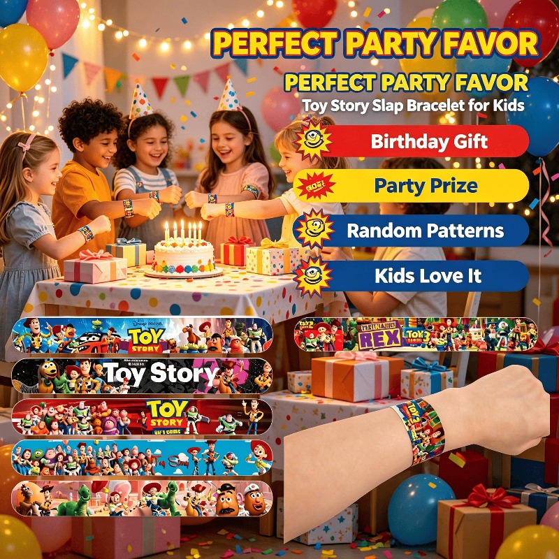 Cosplay Prop Filler - Cartoon Toy Story polsbandjes voor kinderen,
