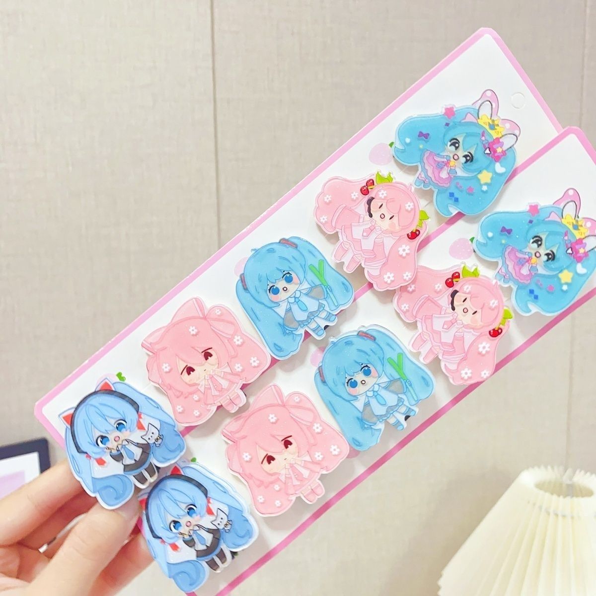 Cosplay Floating Prop - Hatsune Miku cartoon haarclip, schattige klauwclip,