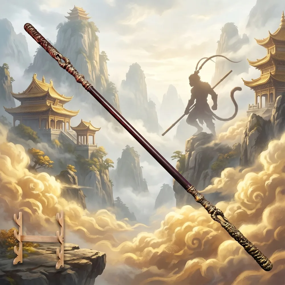 Cosplay Prop Katana - Apenkoning 180cm 70in Lange Stafstok Plastic