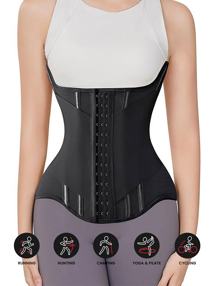 Boning Corset Steel - U-vormige tailletrainer korset voor vrouwen, geknoopte
