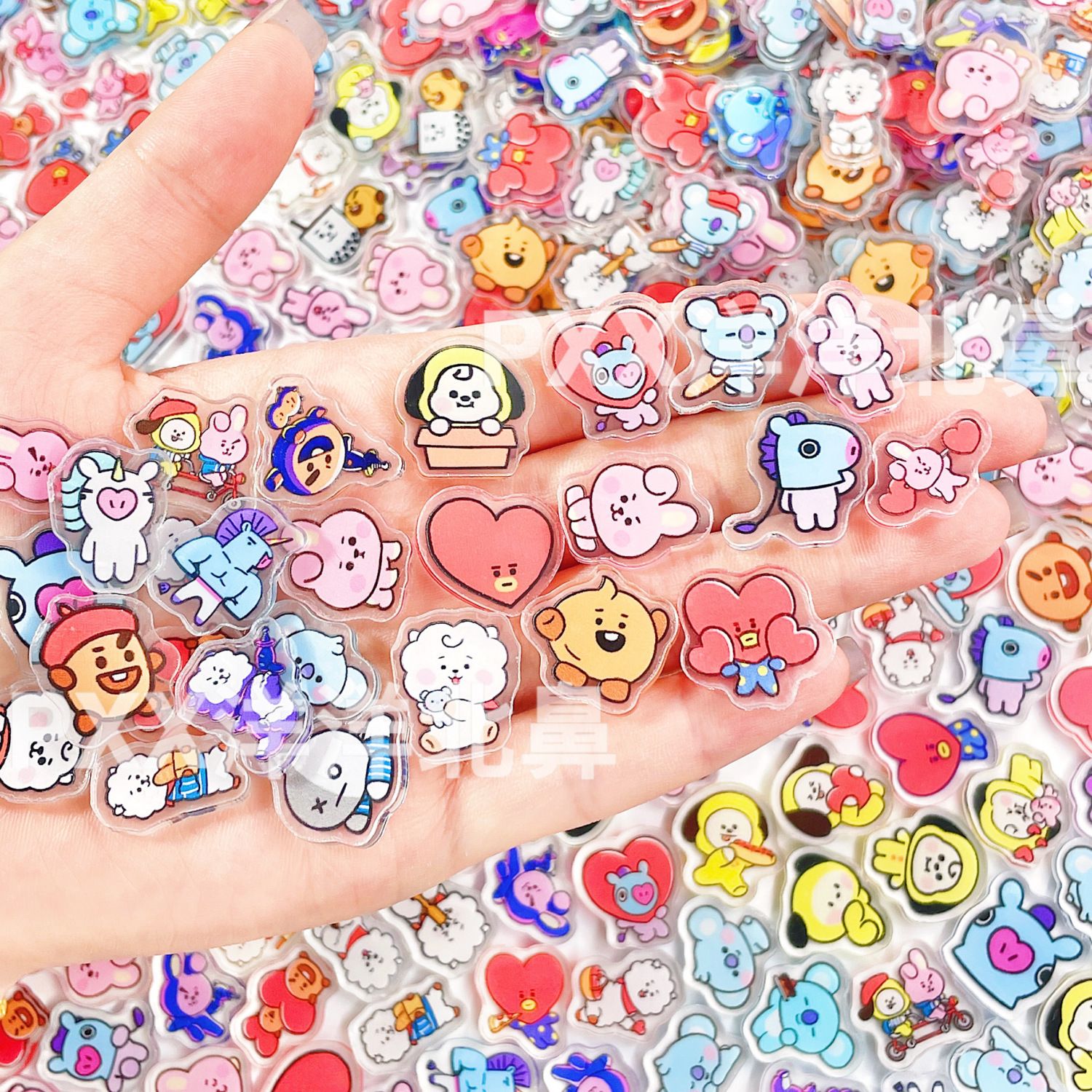 Cosplay Prop Diy - 100 stuks BT21 BTS enkellaags 2cm