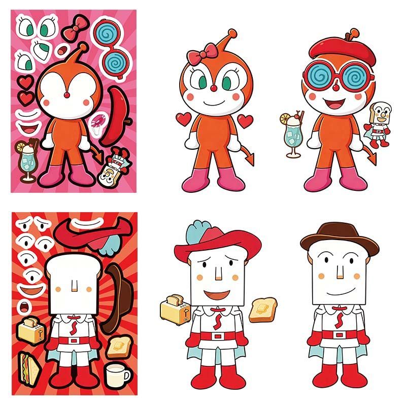 Anpanman collage-stickers, sch - Cosplay Prop Diy recensie en prijs