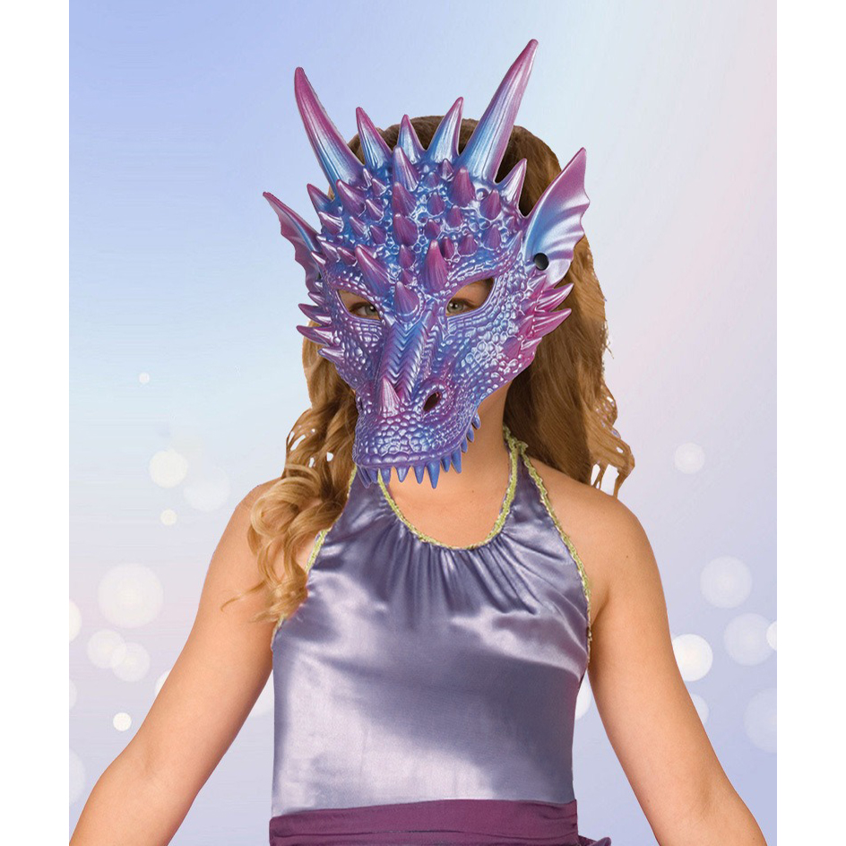 Parel Blauw Dragon Masker 3d P - Cosplay Prop Blueprints recensie en prijs