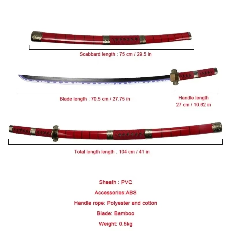 40incn Roronoa Zoro Katana Nin - Cosplay Prop Katana recensie en prijs